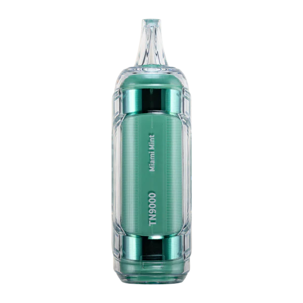 A close-up image of the Miami Mint RAZ TN9000 Disposable vape product