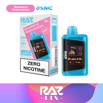 Blueberry Watermelon Flavor Raz LTX 25000 (DC25000) 0% Nicotine Free Disposable Vape