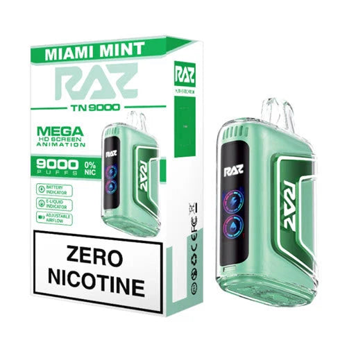 RAZ Vape TN9000 Zero Nicotine Disposable Vape